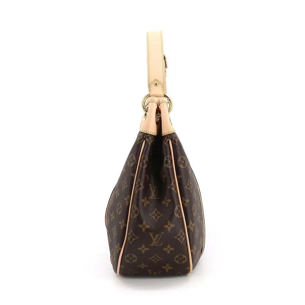 Louis Vuitton Monogram Galliera PM Shoulder Bag Brown Gold Hardware